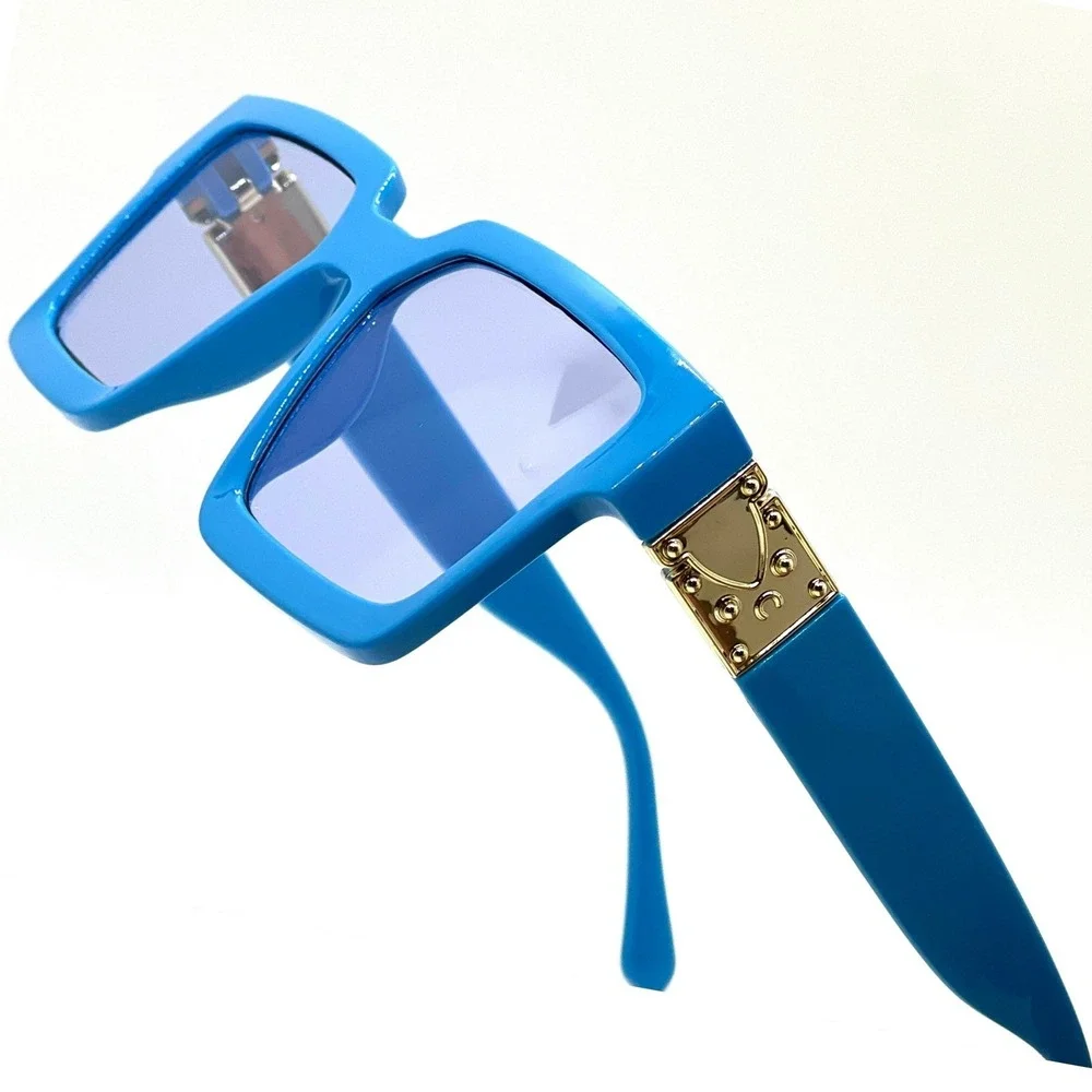 Square Sunglasses‎ Blue Lens Frame Driving Retro UV400 Protection Lentes Gafas